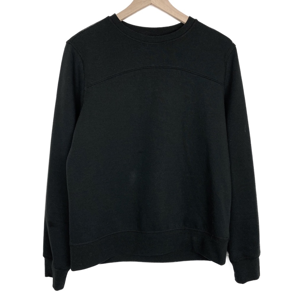 BCG Basic Fleece Pullover Crewneck Sweatshirt, Black - Size M - Picture 1 of 6
